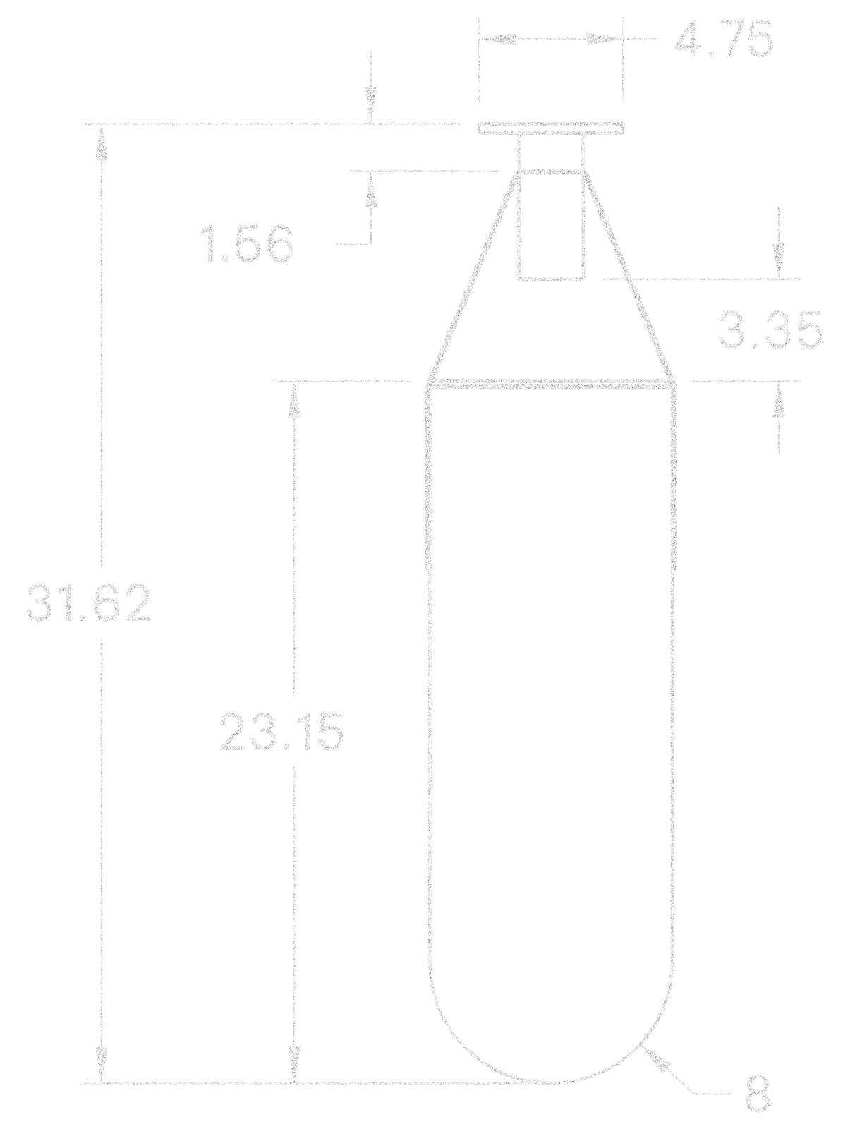 Flush Well 23" dimensions