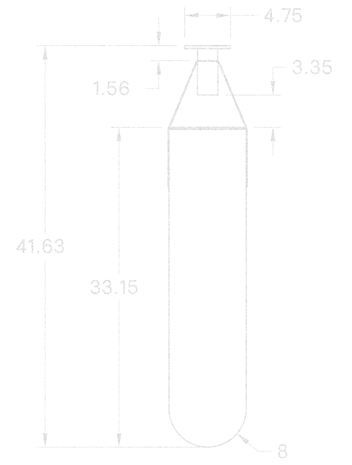 Flush Well 33" dimensions