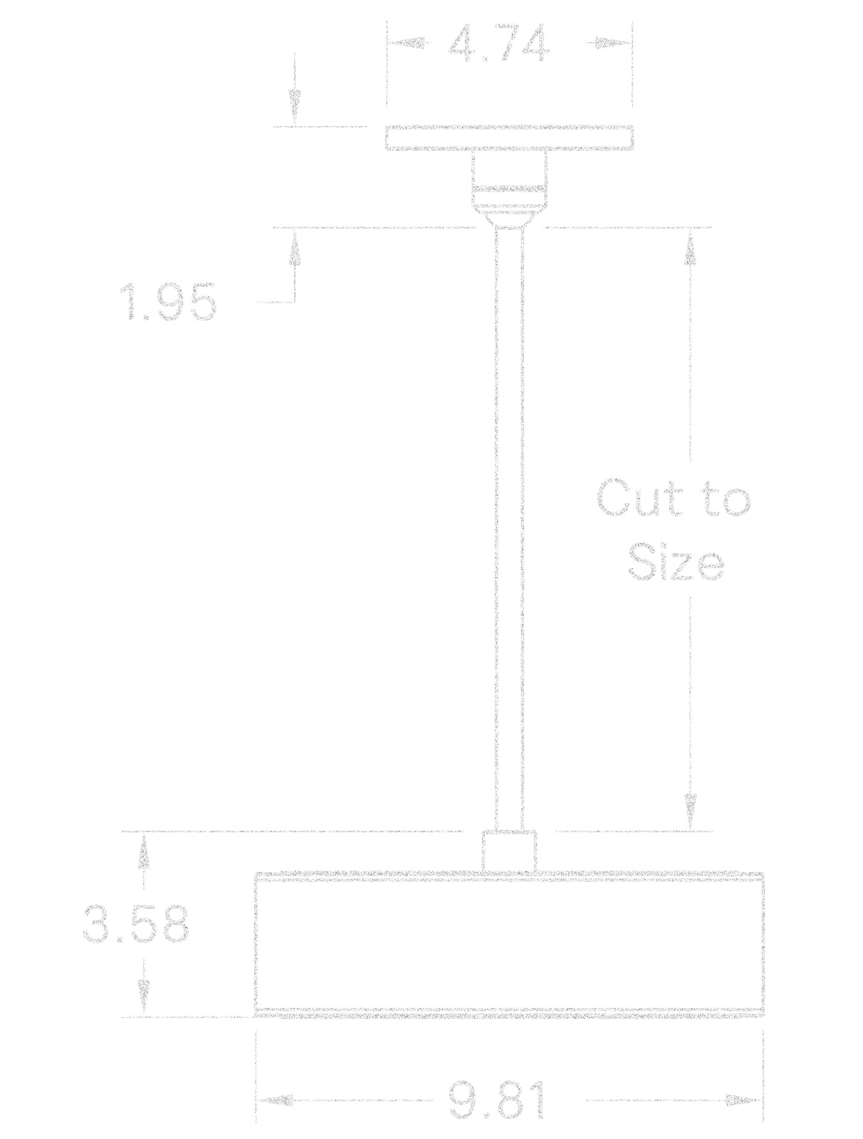 Monoscope Pendant 10" dimensions
