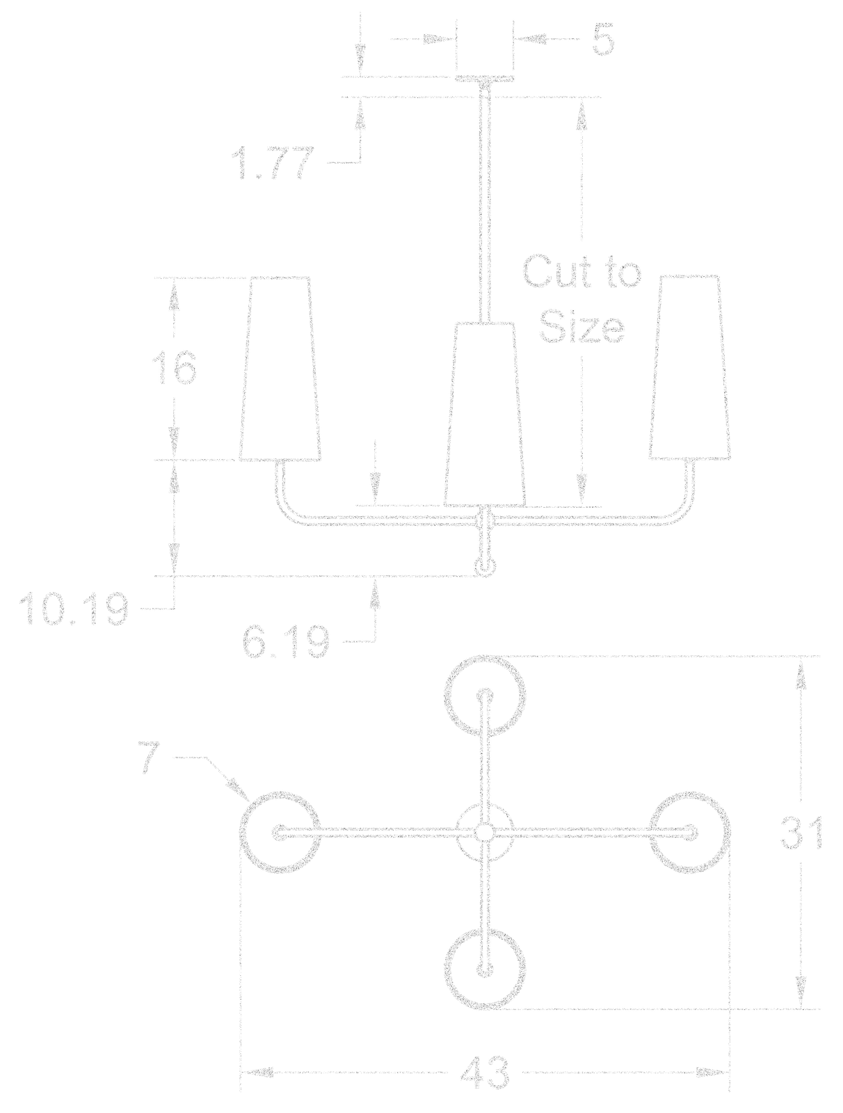 Bola 4 Chandelier dimensions