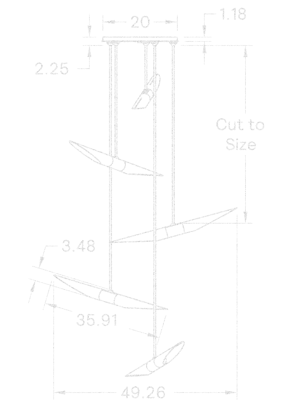 Voyager 335 Chandelier dimensions