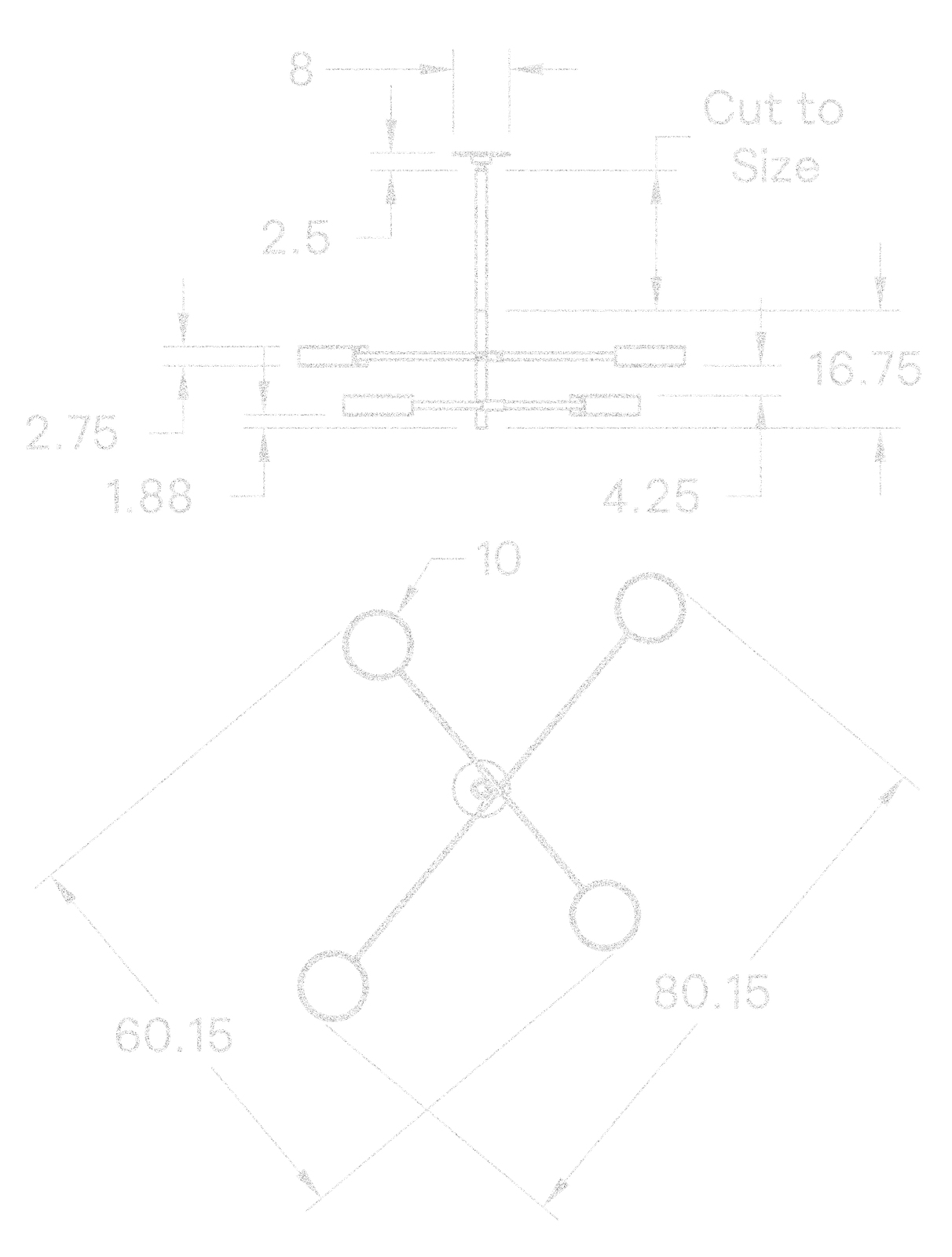 Monoscope 4 Chandelier dimensions