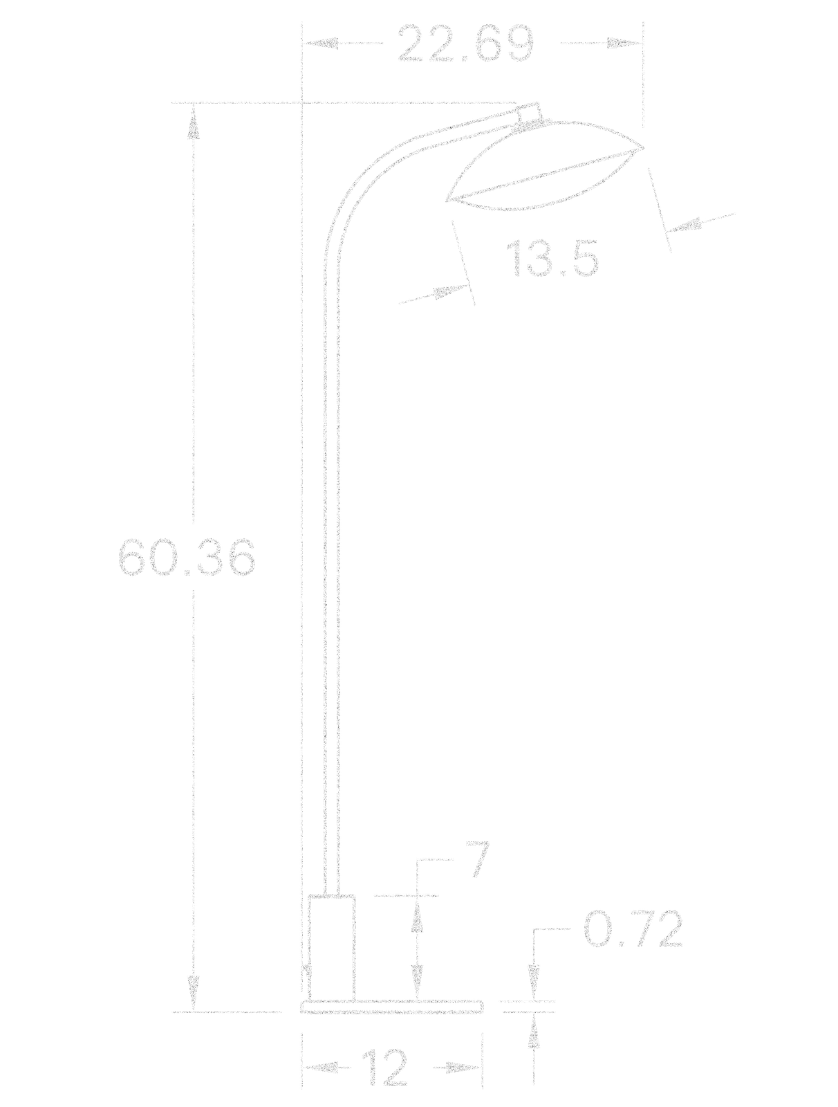 Crest Floor Lamp dimensions