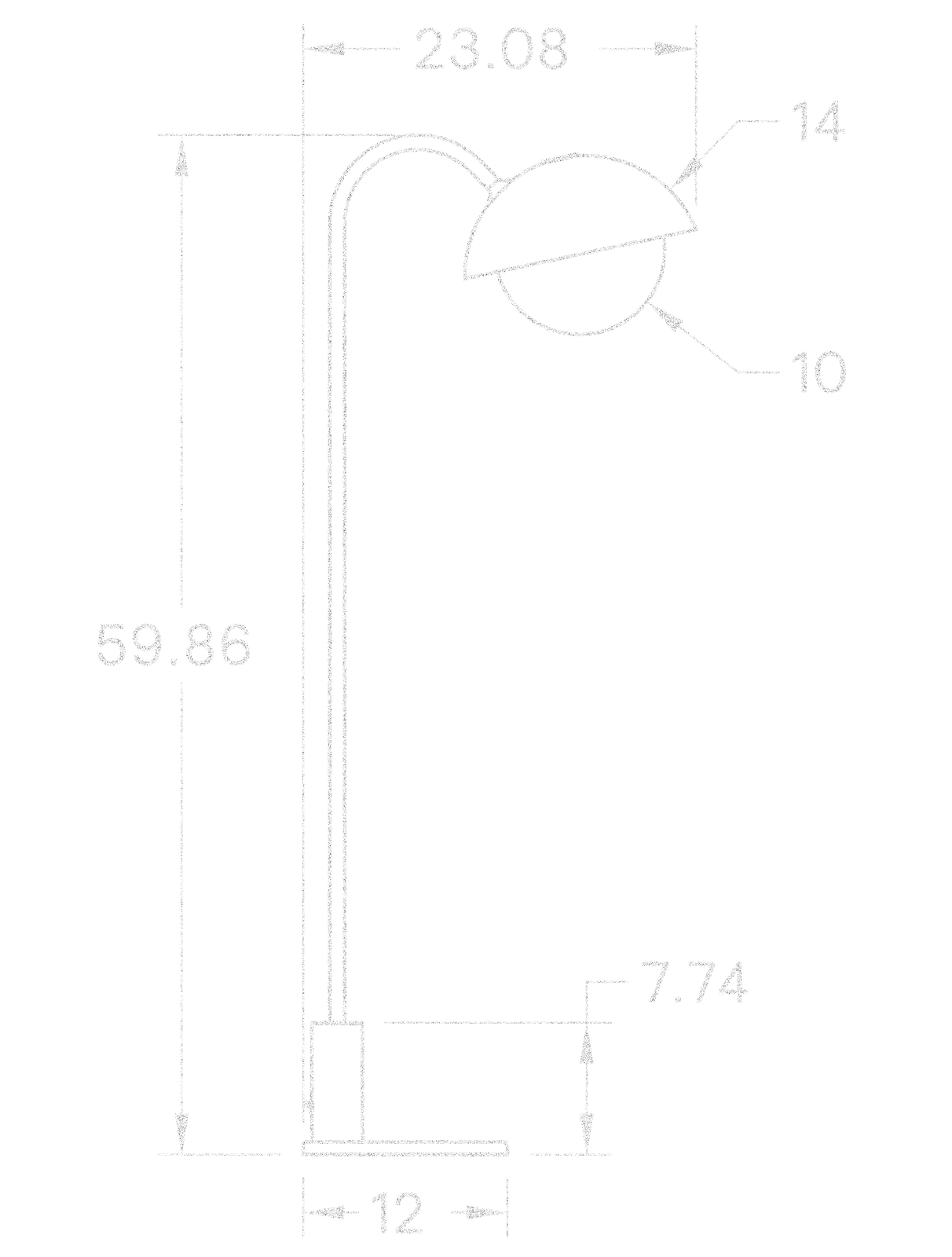 Dome Floor Lamp dimensions
