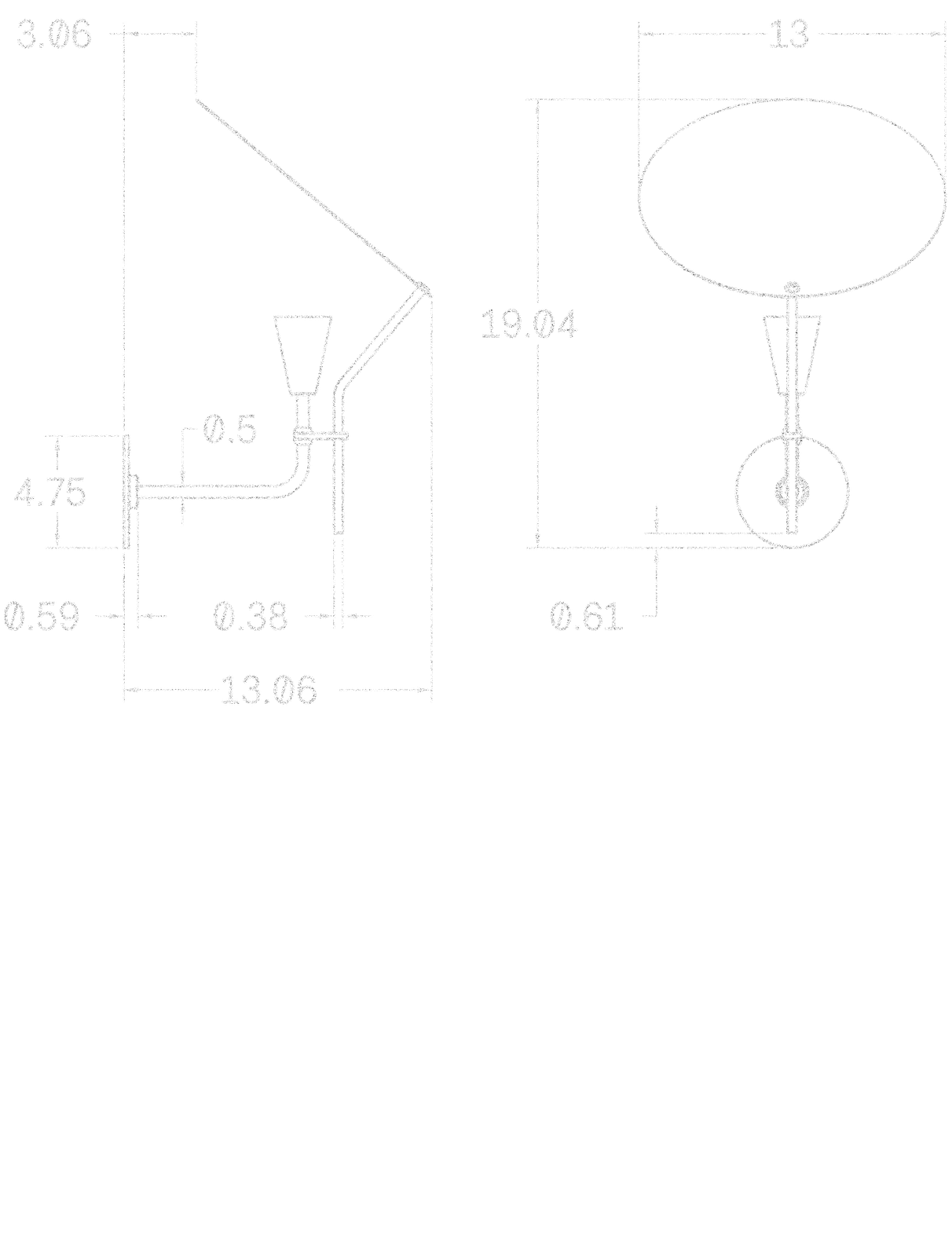 Sail Sconce dimensions