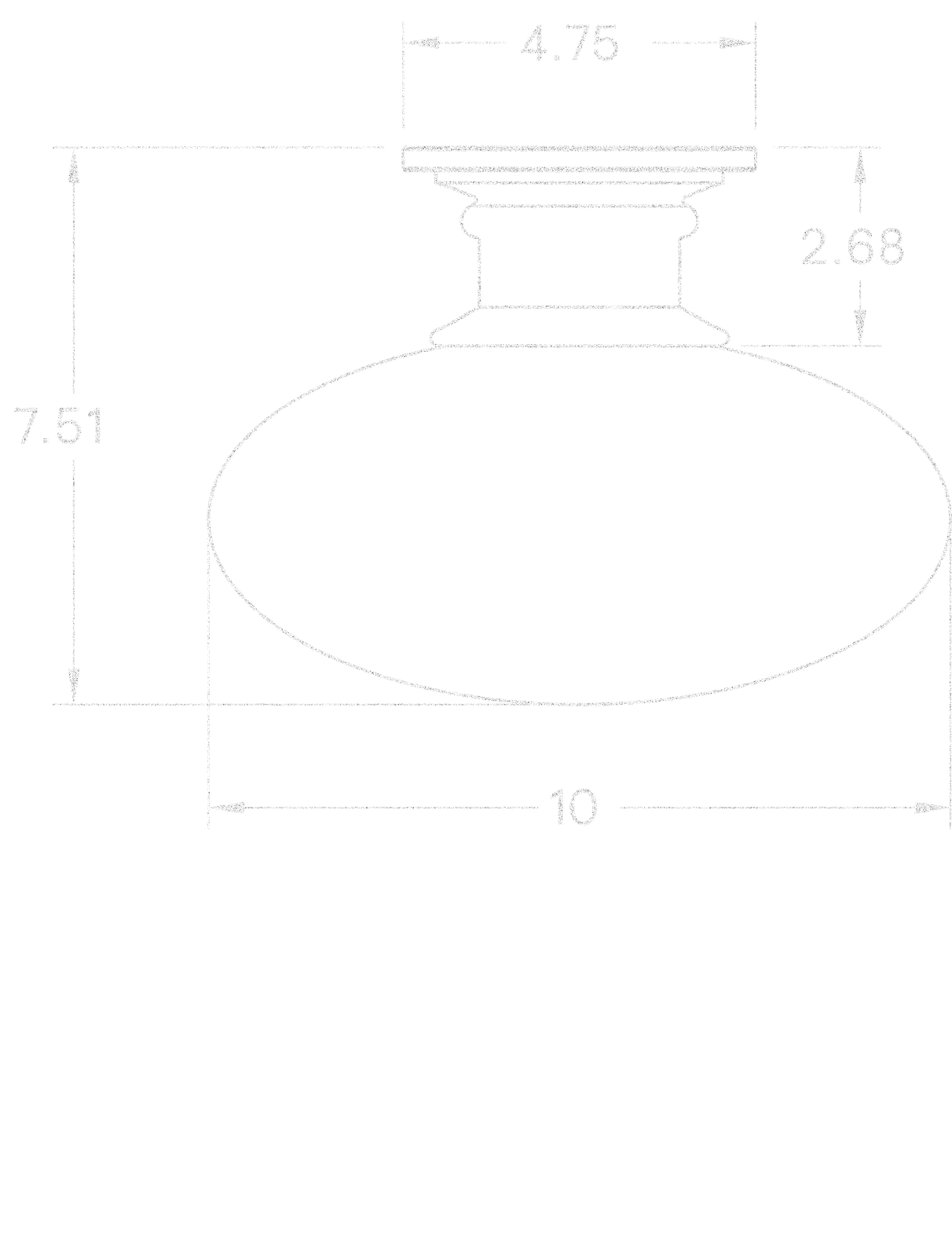 Dossier Flush 10" dimensions