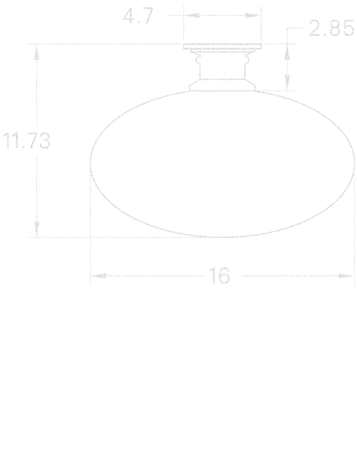 Dossier Flush 16" dimensions