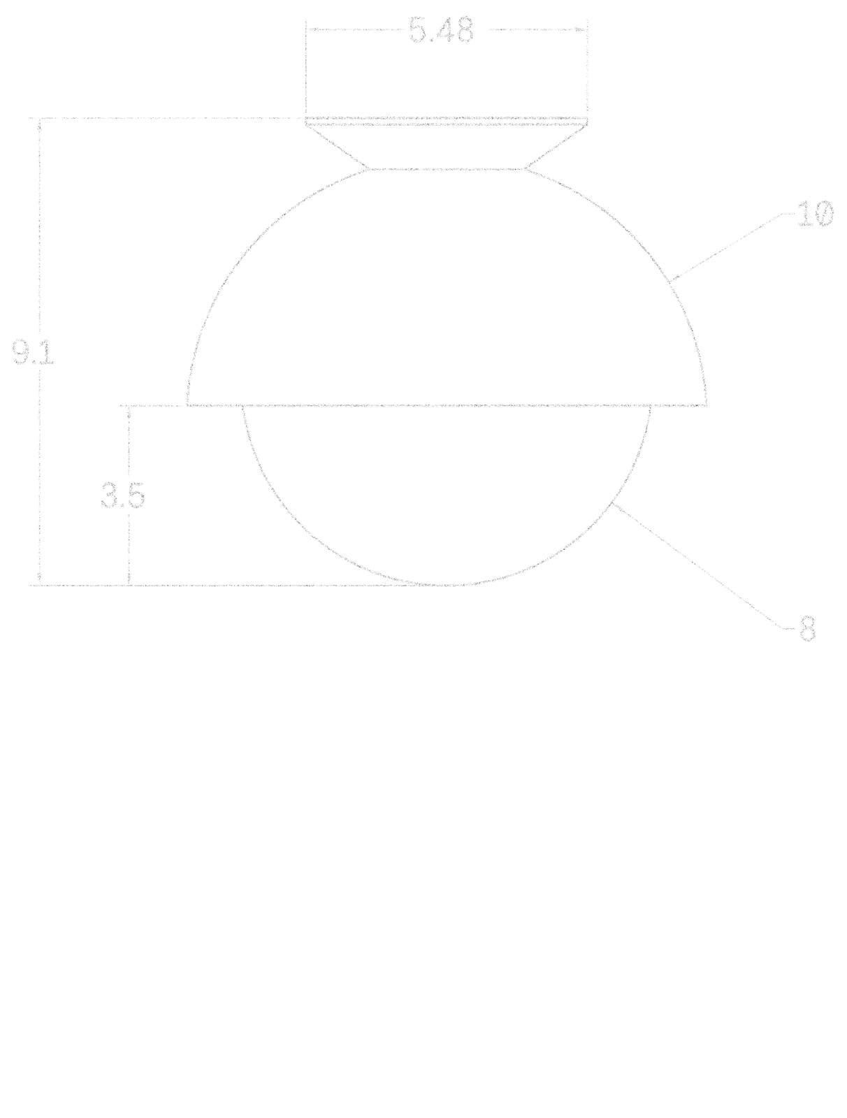 Flush Dome 10" dimensions
