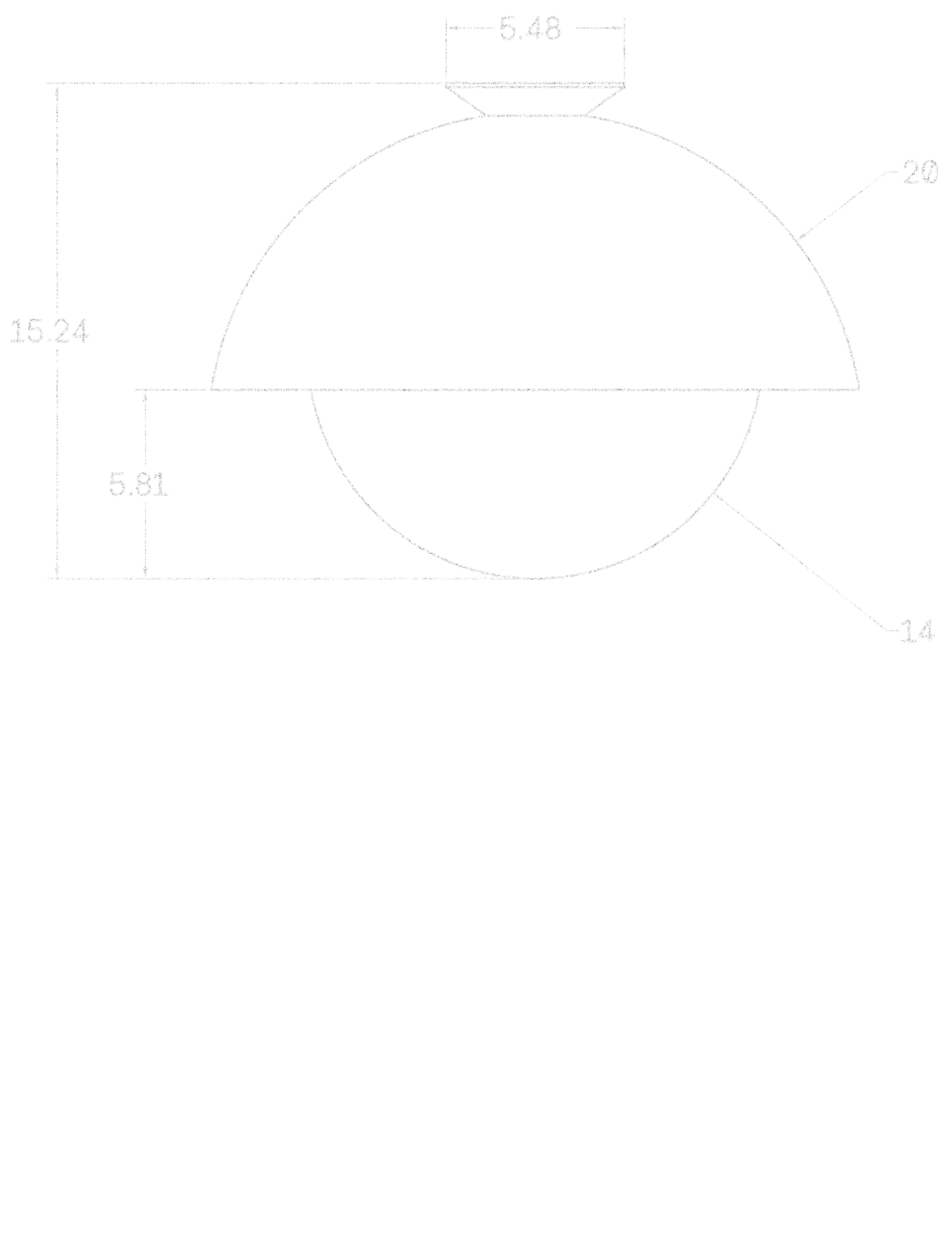 Flush Dome 20" dimensions