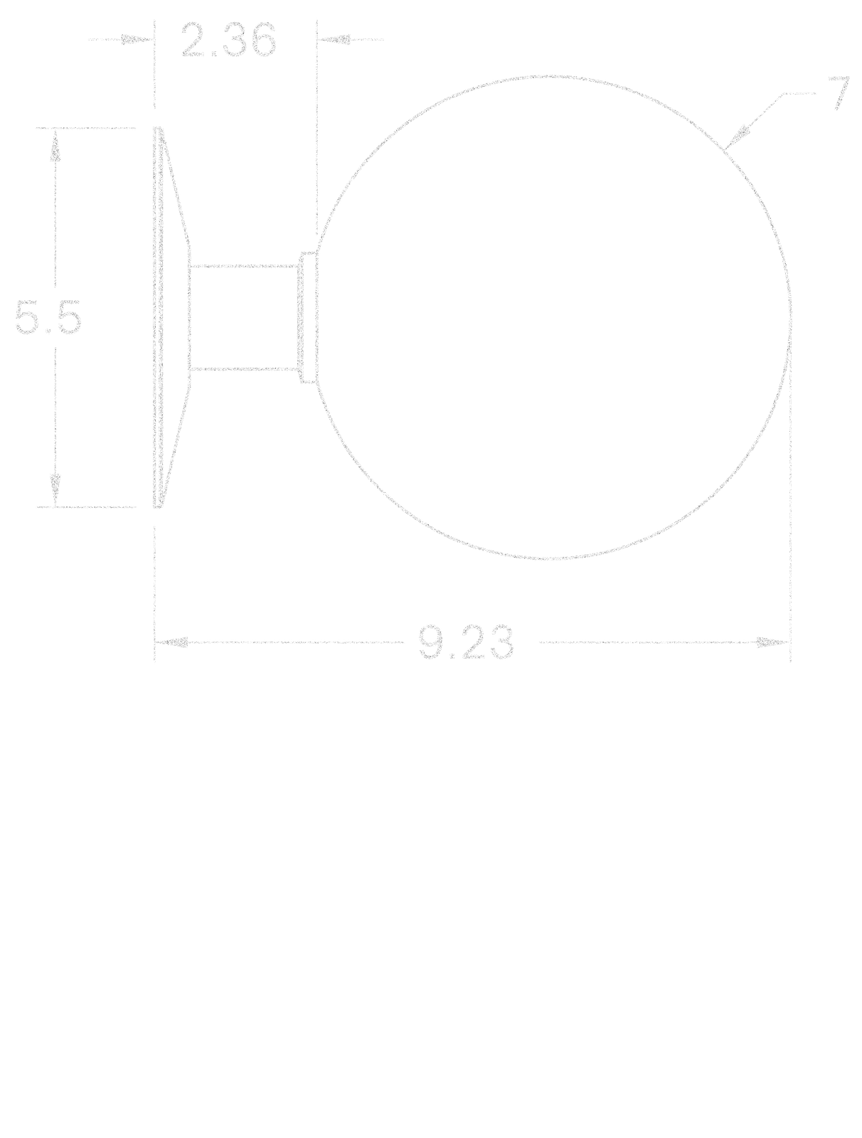 Orb Sconce dimensions