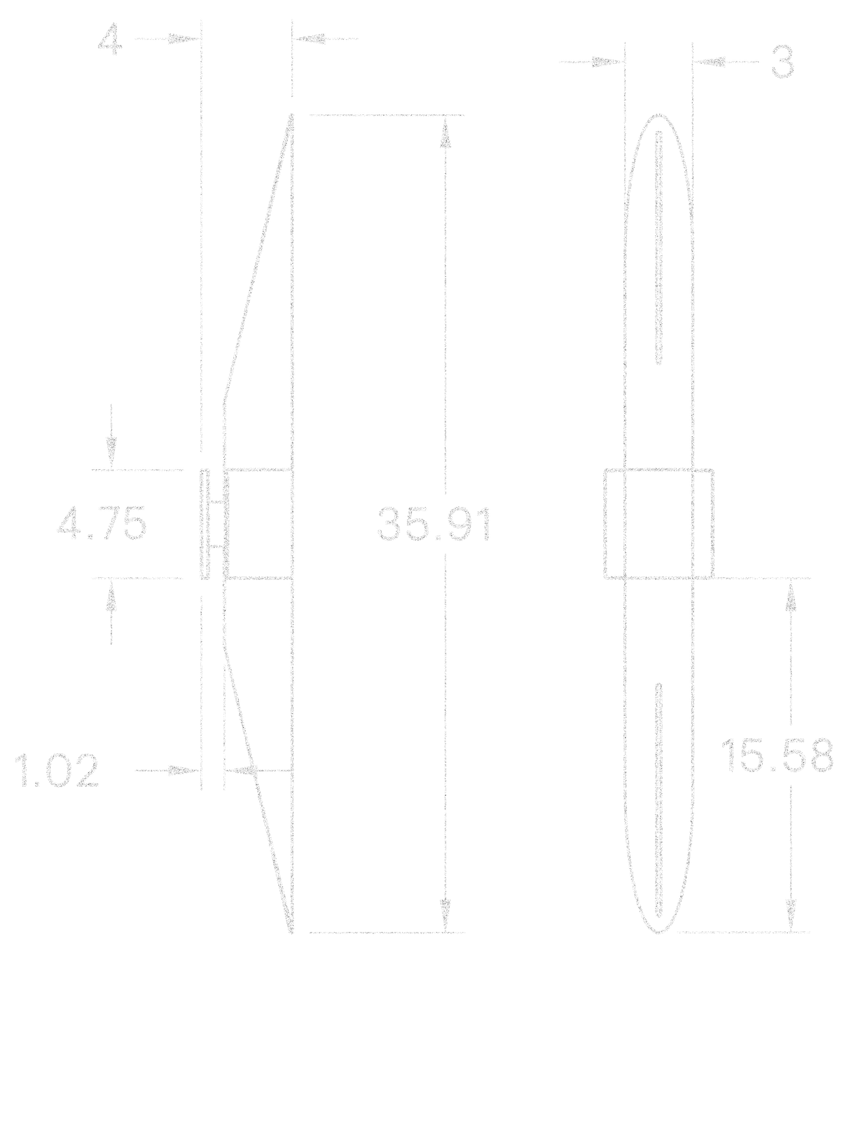 Voyager 33" Sconce dimensions