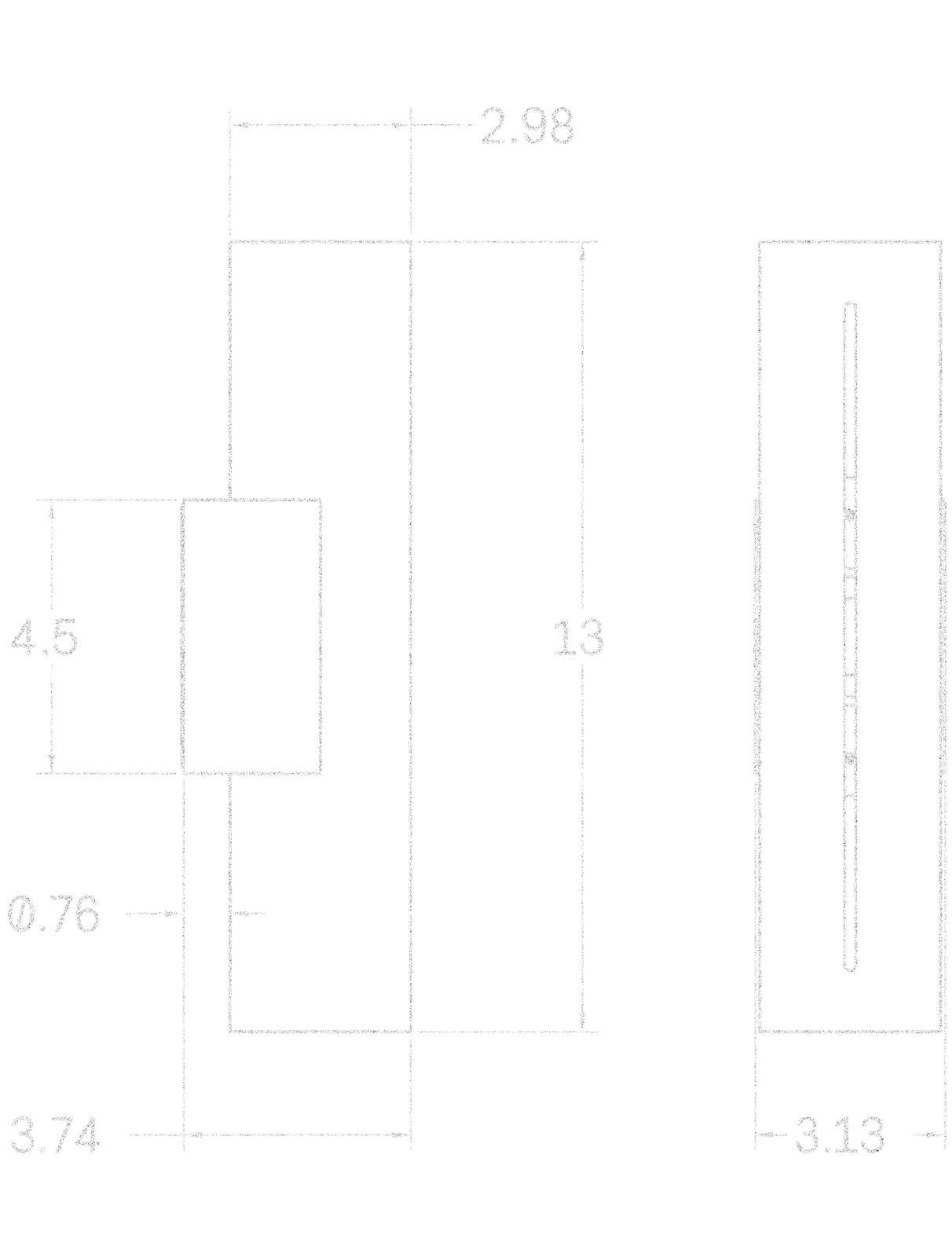 Court II 13" dimensions