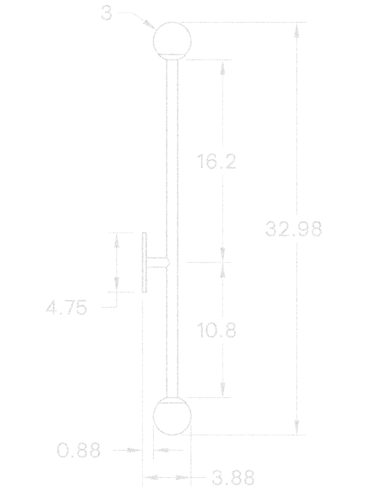 Brass T2 Sconce dimensions