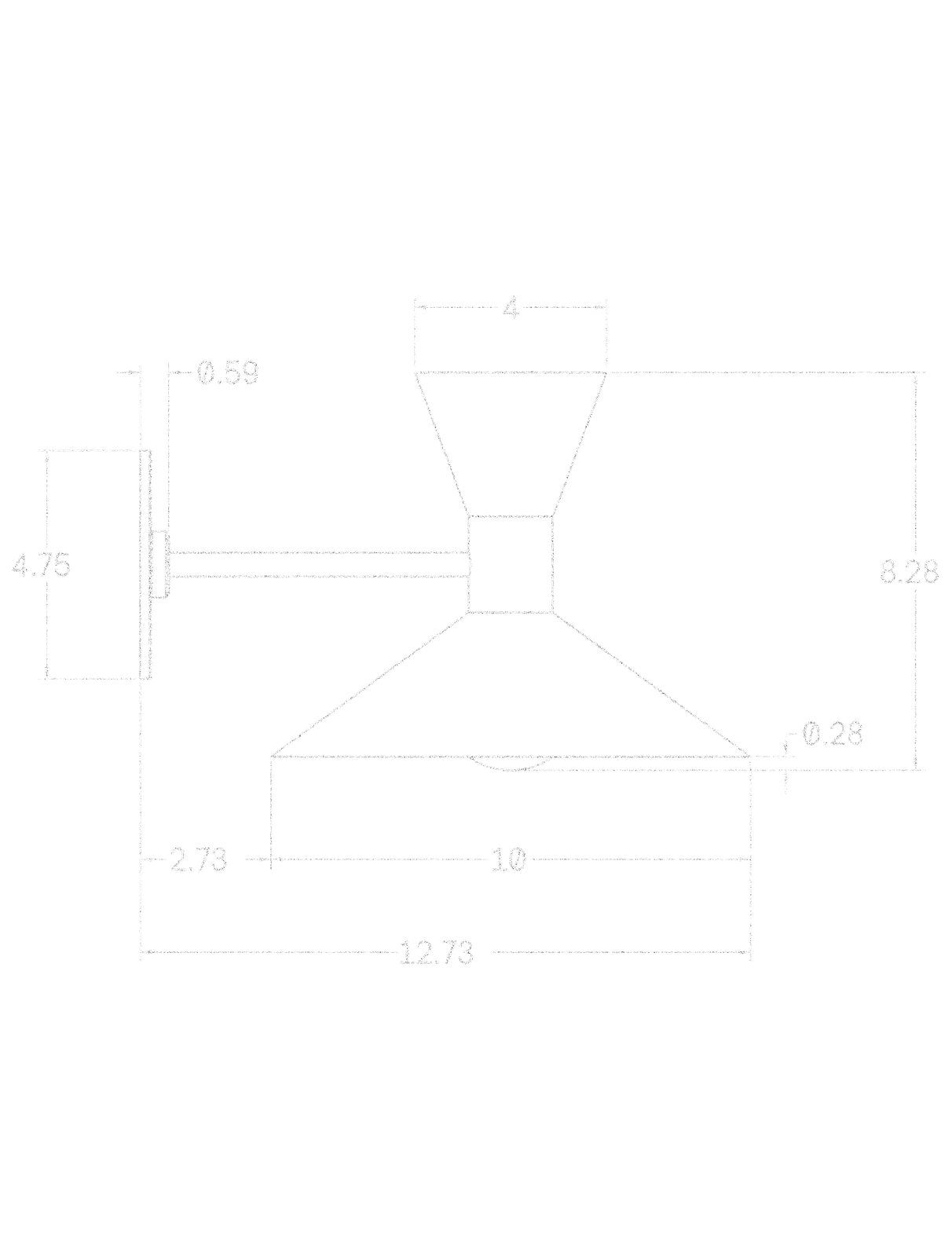 Dual Cone Sconce dimensions