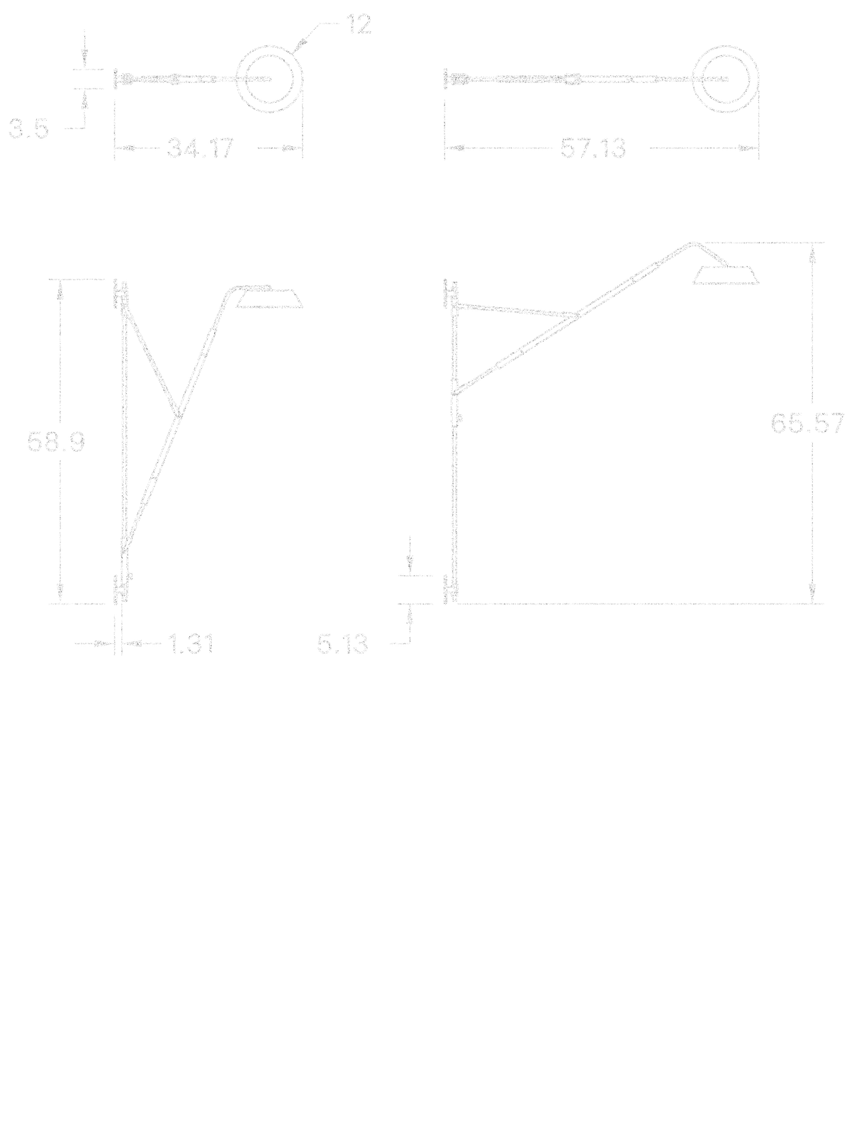 Crane Wall Lamp dimensions