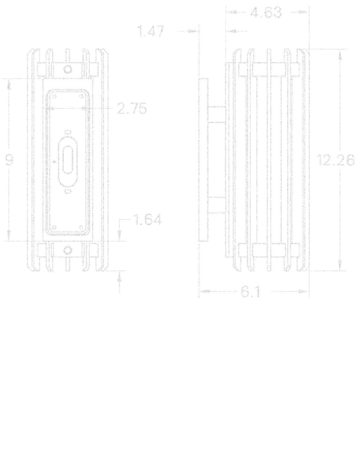 Cathedral Sconce 12" dimensions