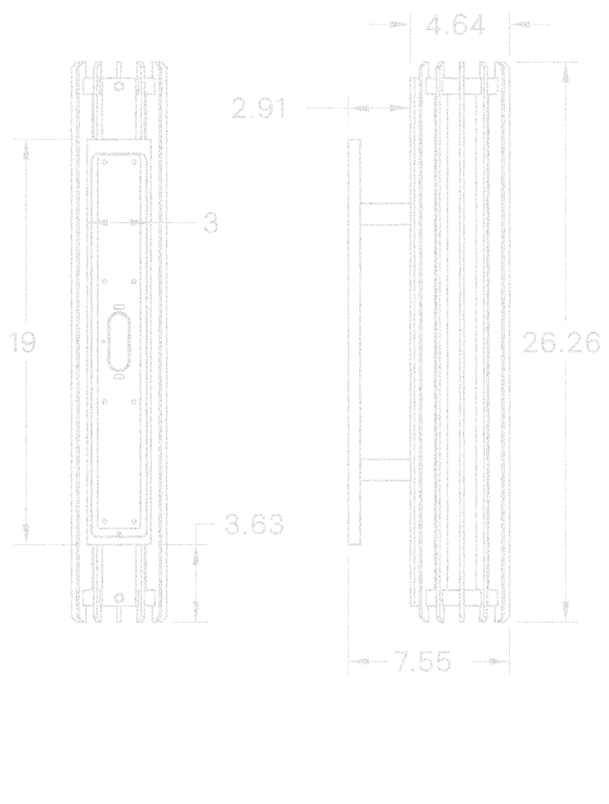 Cathedral Sconce 26" dimensions