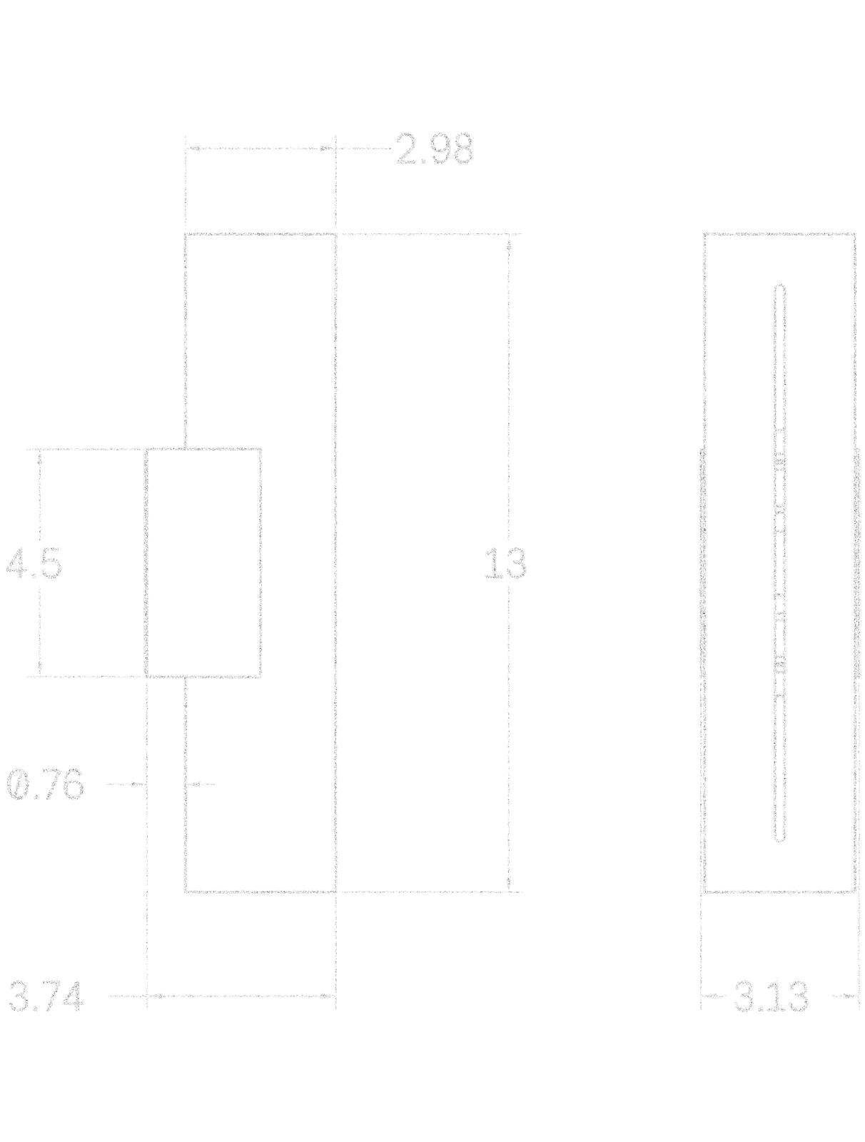 Wood Court II 13" dimensions