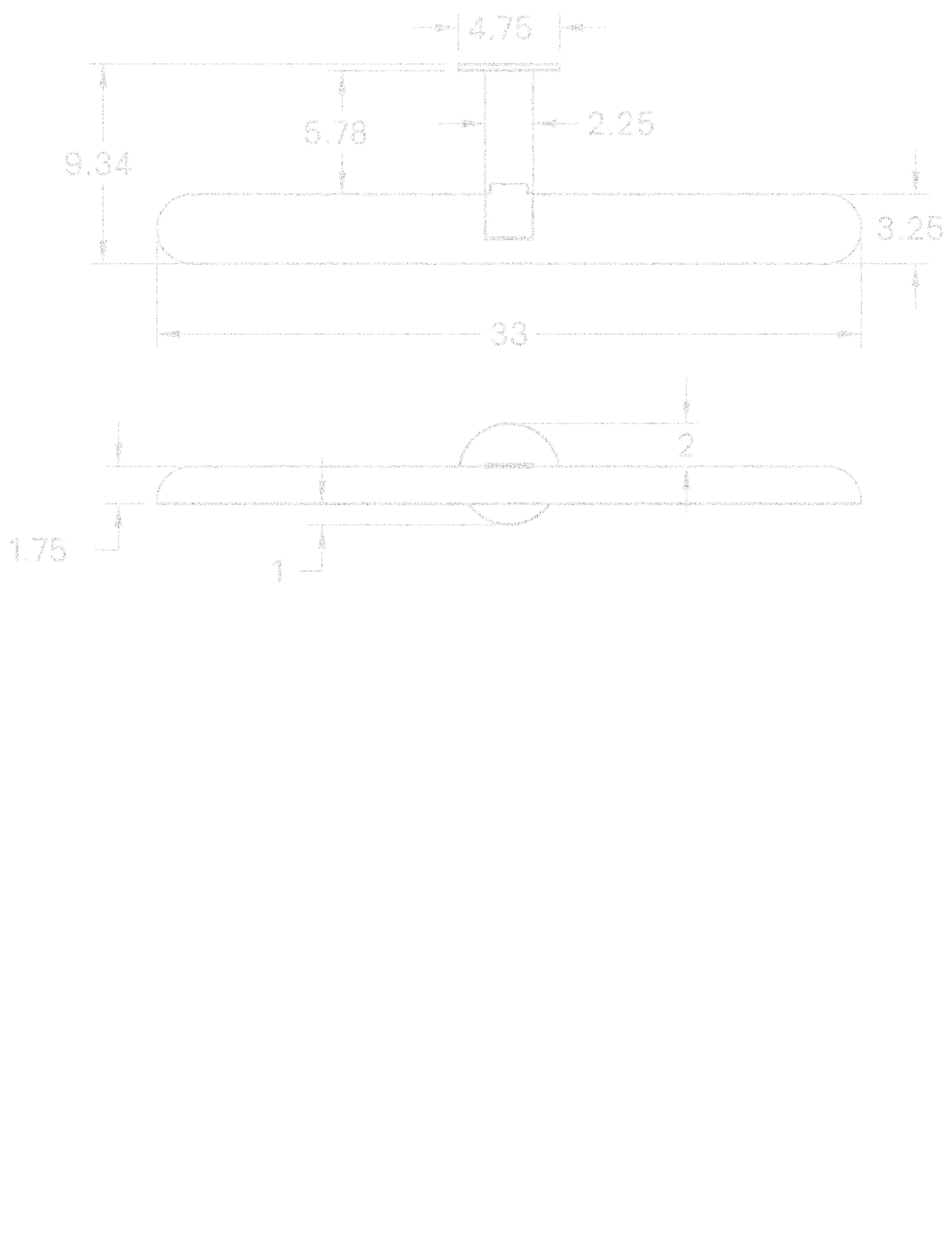 Gesso Sconce 33" dimensions