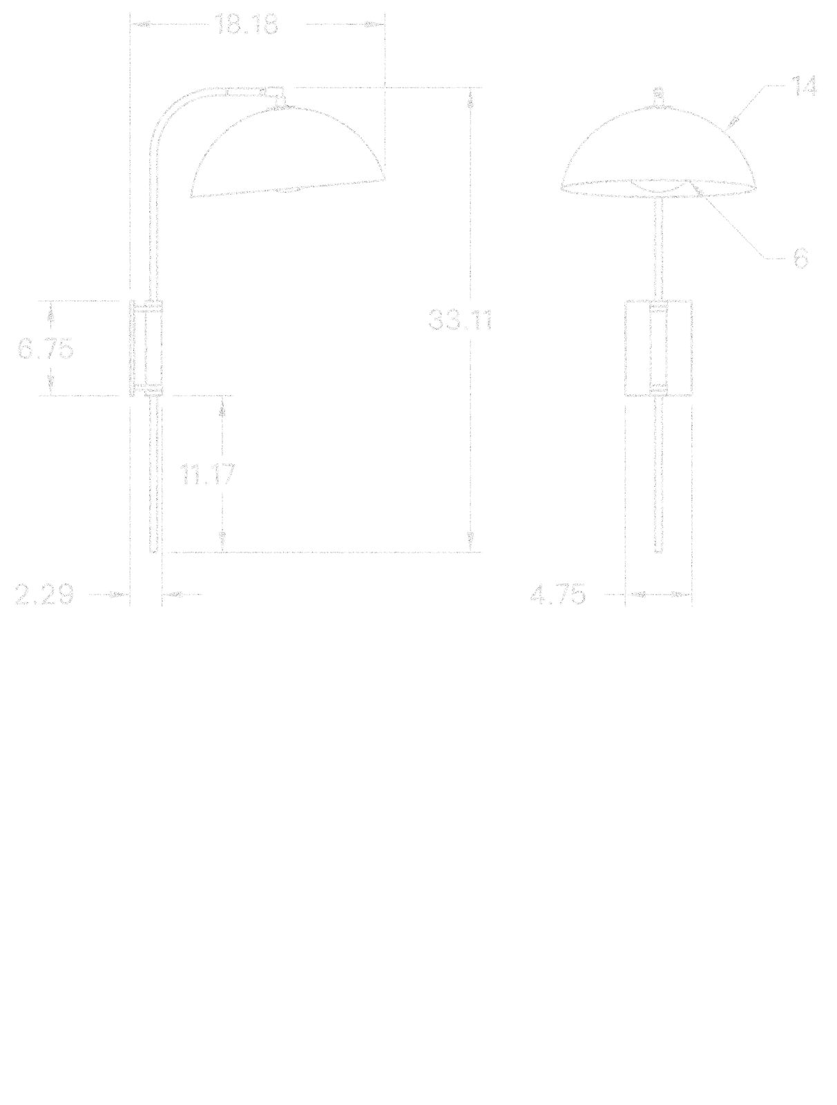 Clasp Wall Lamp dimensions