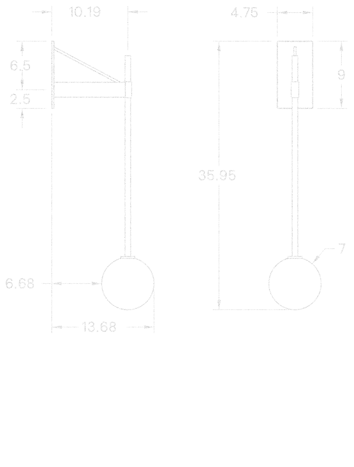 Bastion Wall Lamp dimensions