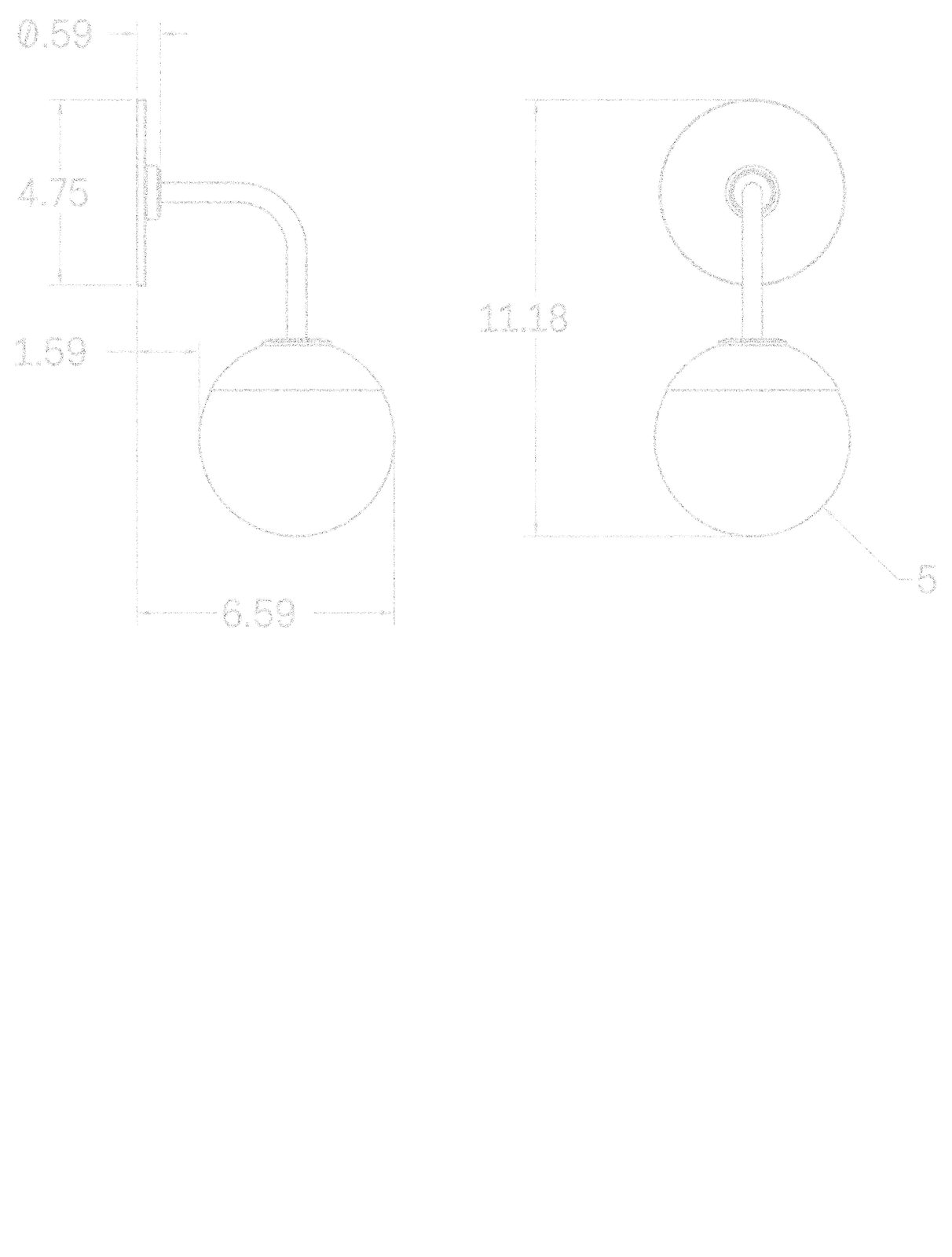 Globe Sconce dimensions