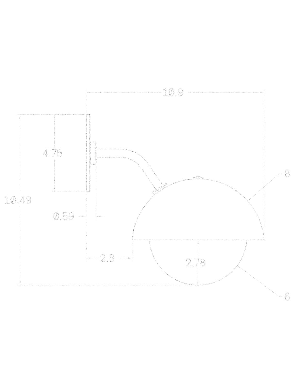 Dome Sconce dimensions