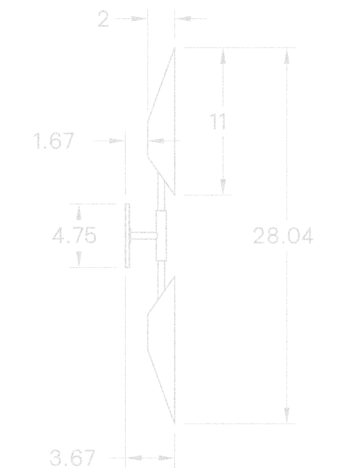 Voyager 11" Dual Sconce dimensions