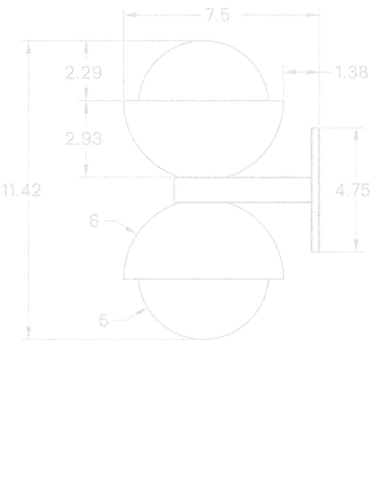 Glass Dual Dome Sconce dimensions