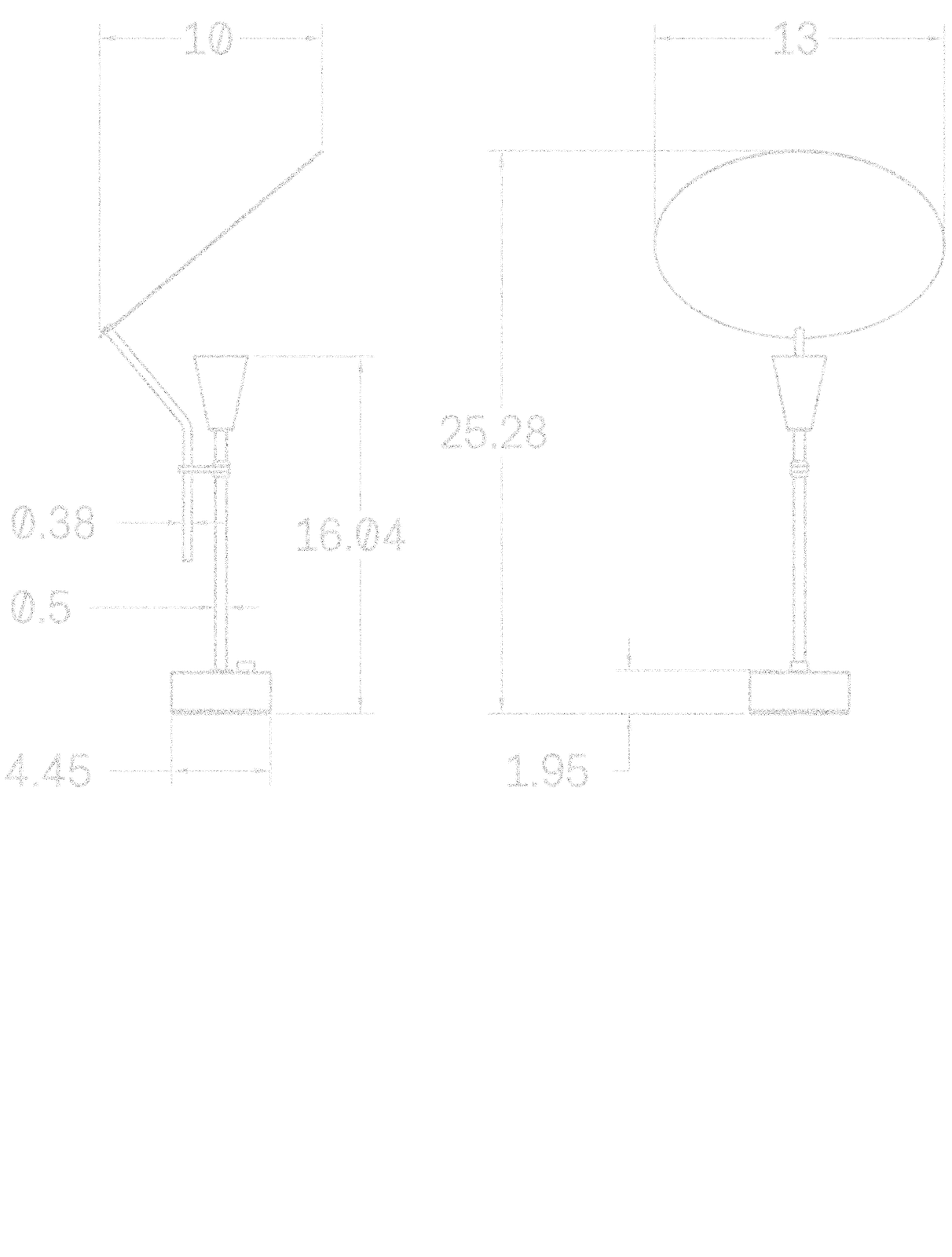 Sail Table Lamp dimensions