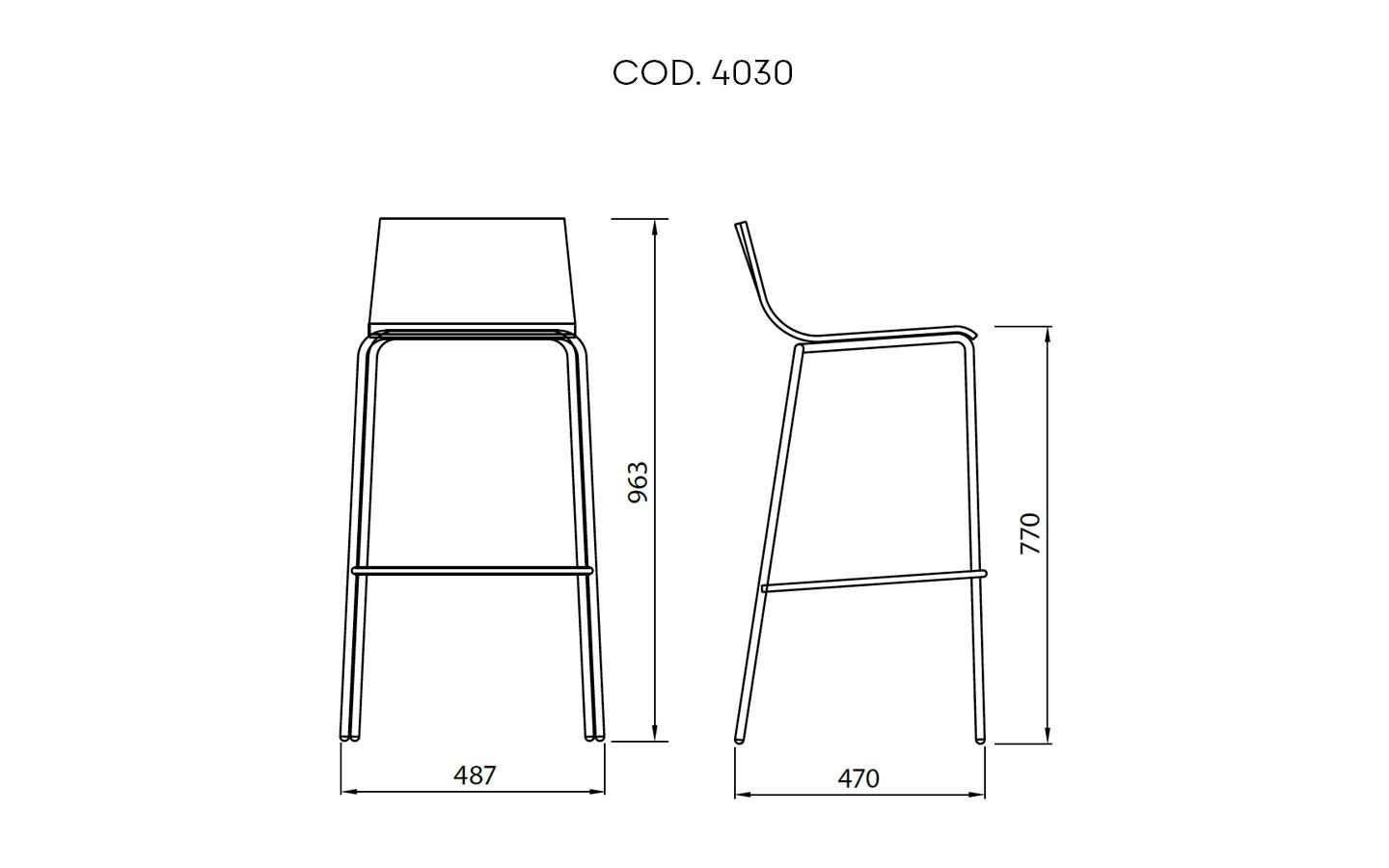 Anouk Stool dimensions