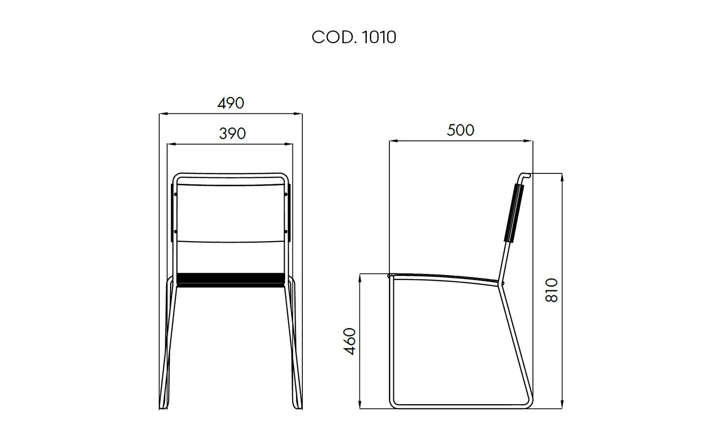 Estrosa Chair dimensions