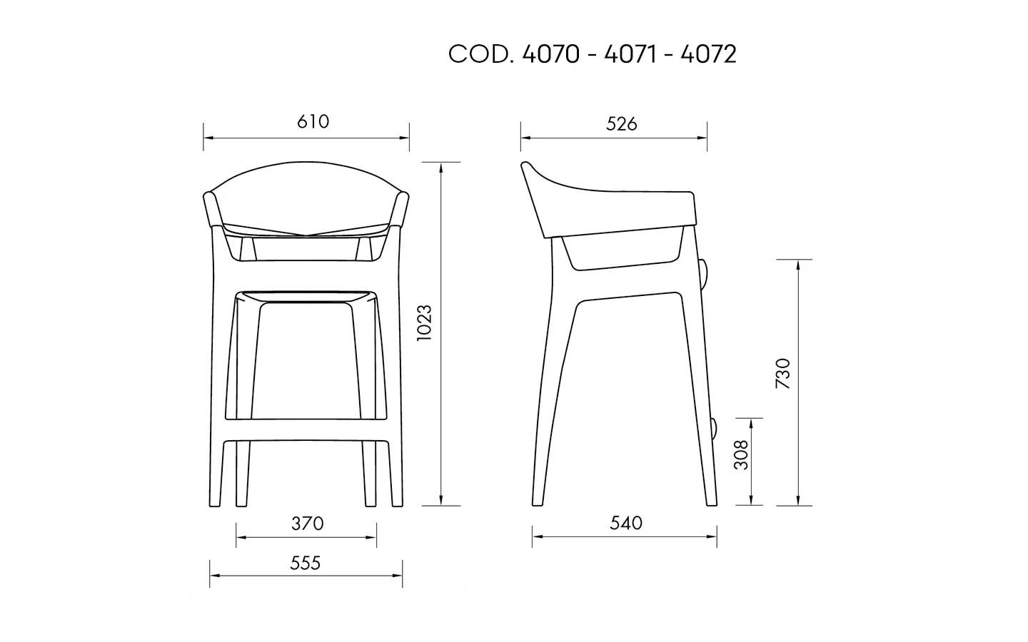 Jo Stool dimensions
