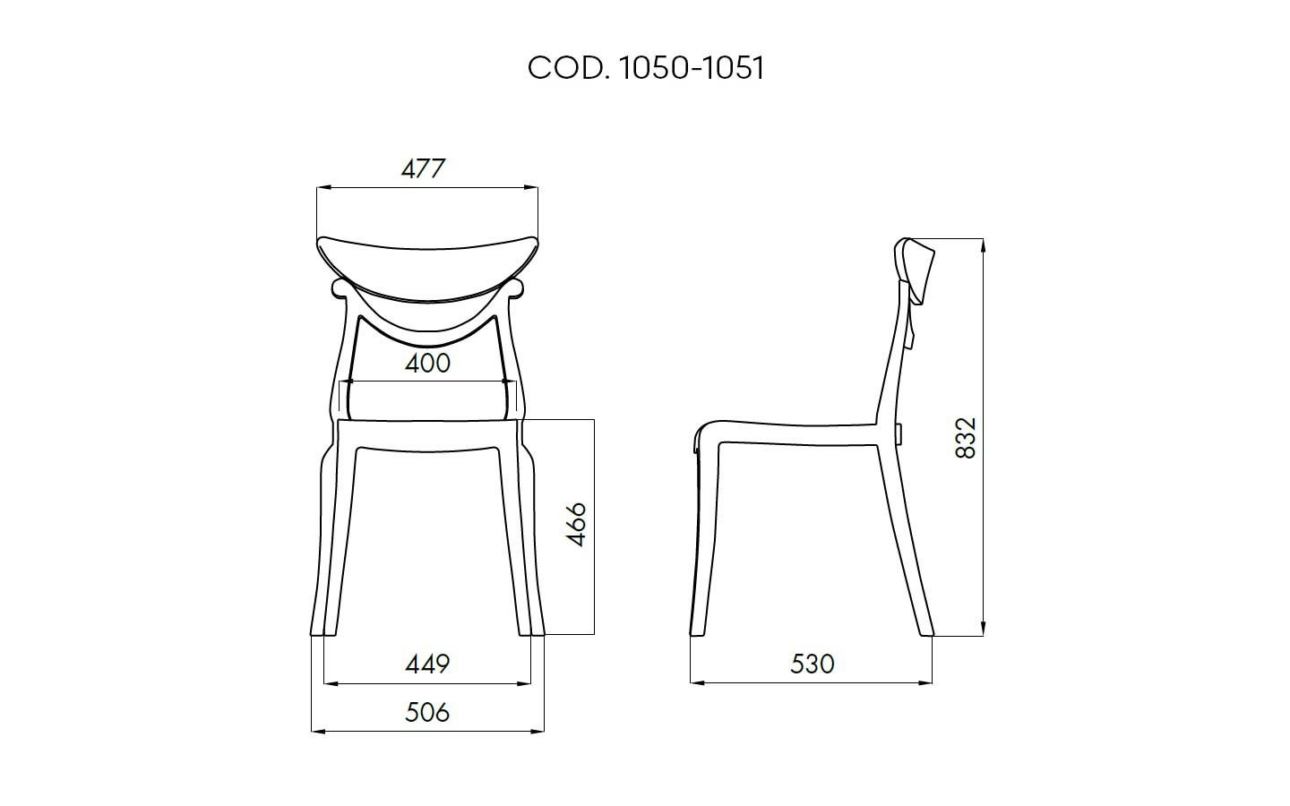 Marlene Chair dimensions