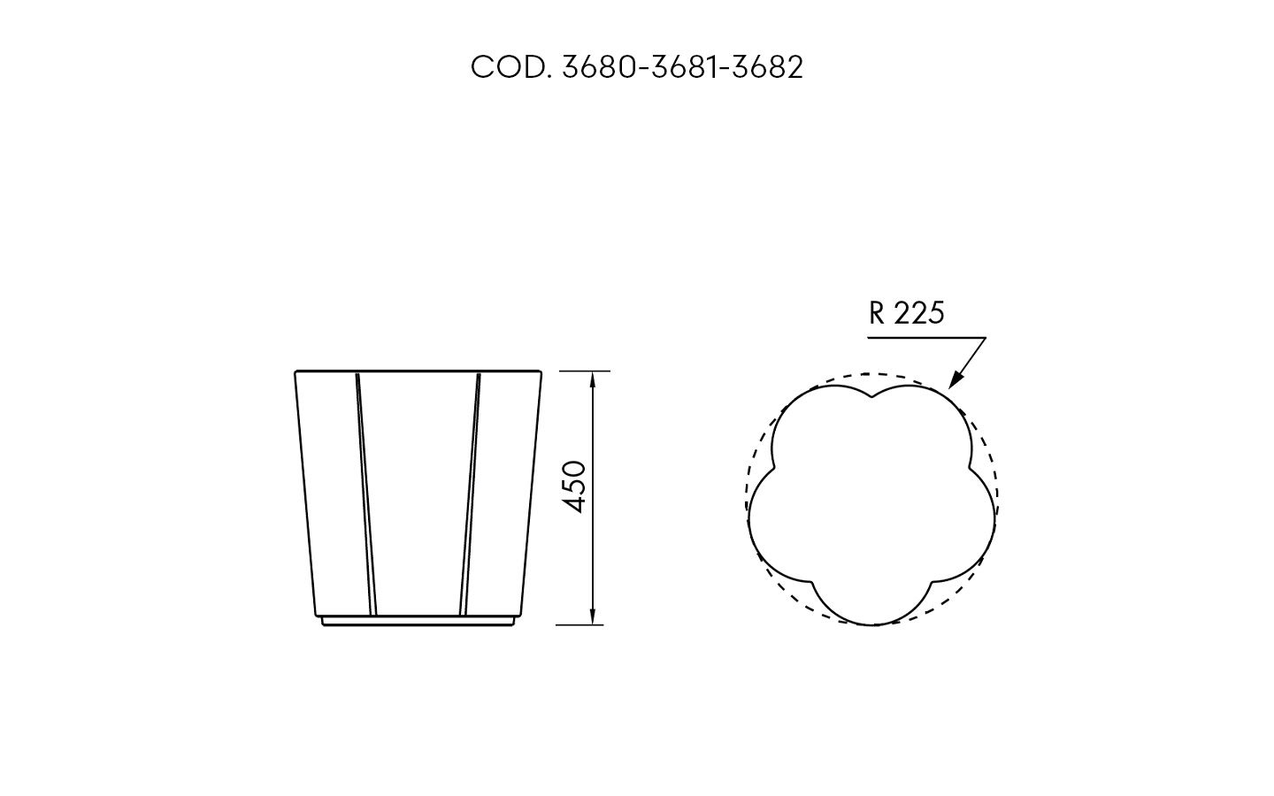 Pepper Coffee Table dimensions