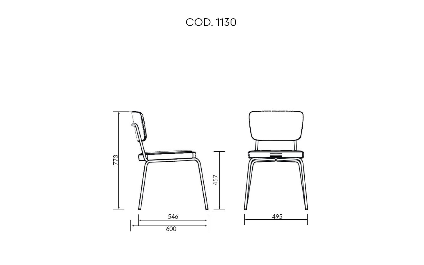 Scala Chair dimensions