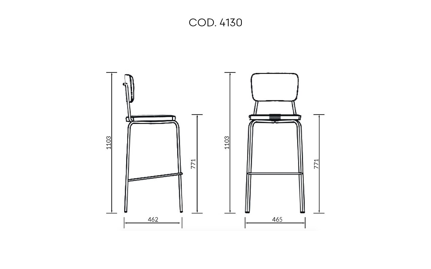 Scala Stool dimensions