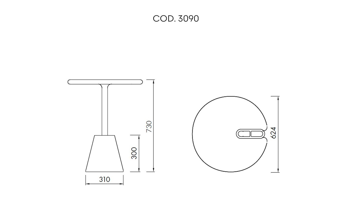 Set-up Table dimensions