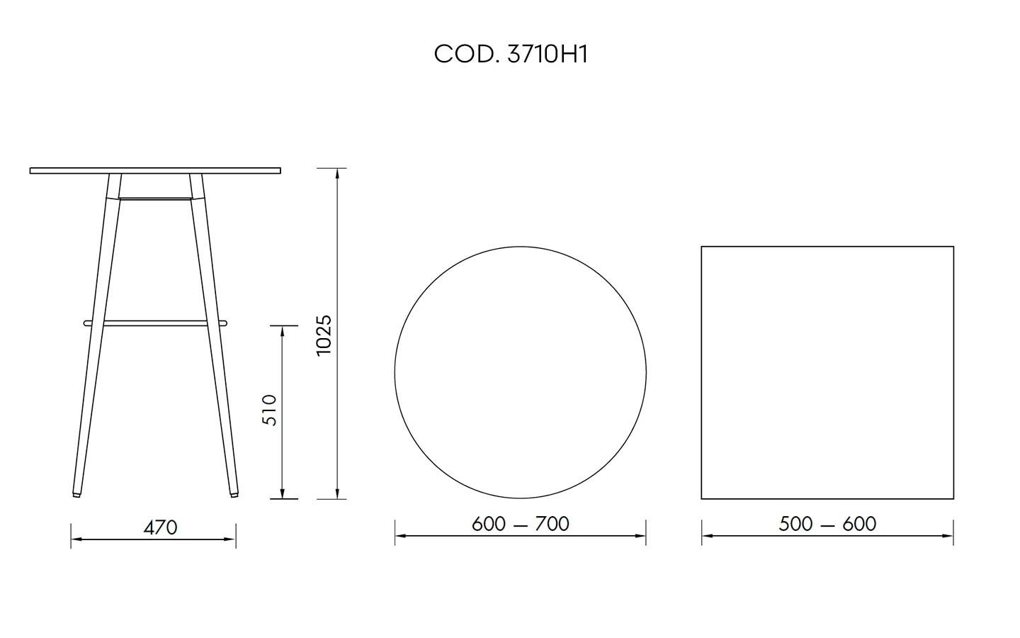 Virna Table dimensions