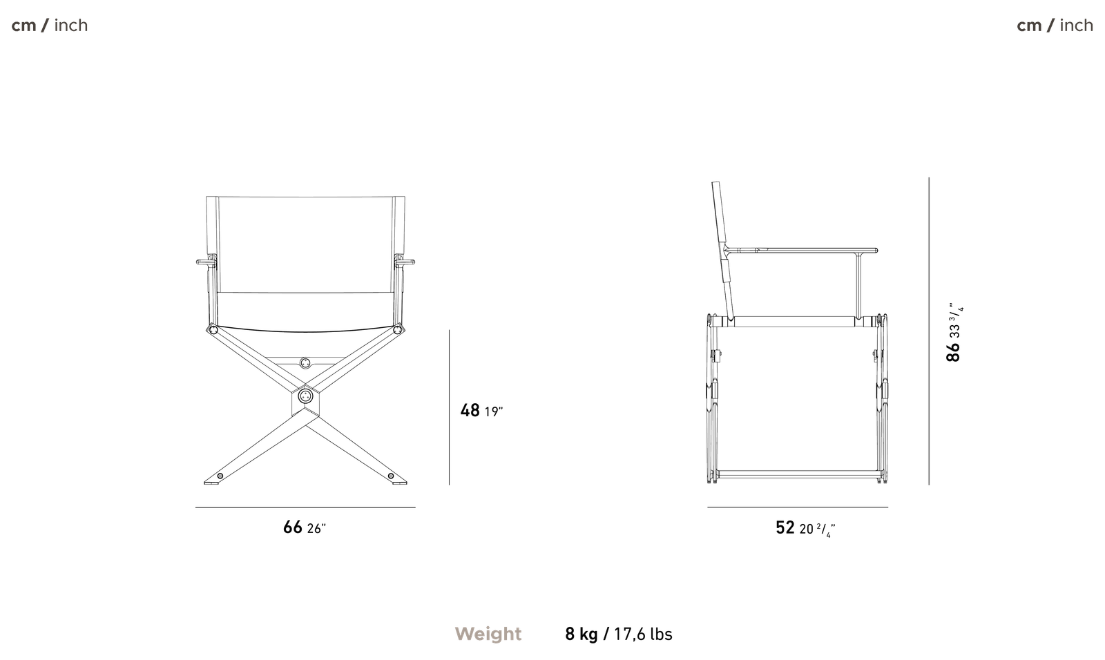 Saye Chair dimensions