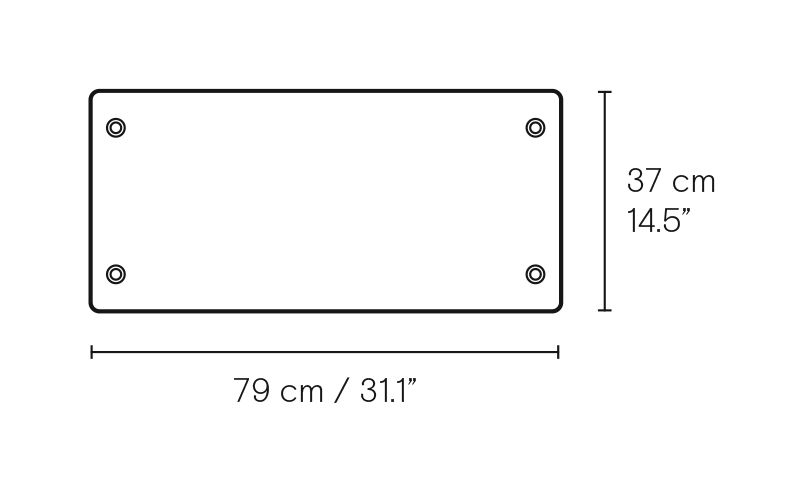 BM0253-3 Shelving system dimensions