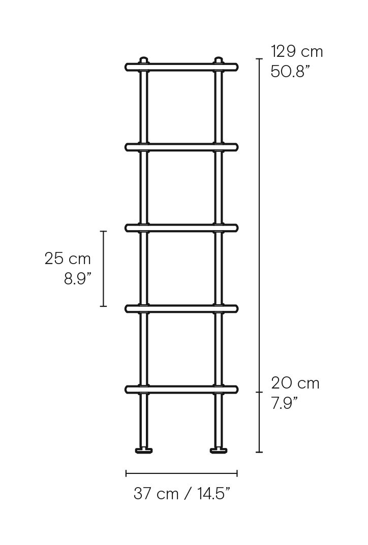 BM0253-2 Shelving system dimensions