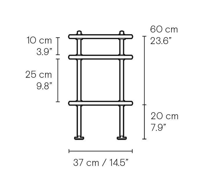 BM0253-4 Shelving system dimensions