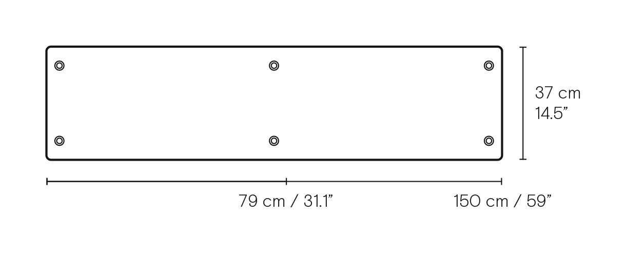 BM0253-5 Shelving system dimensions