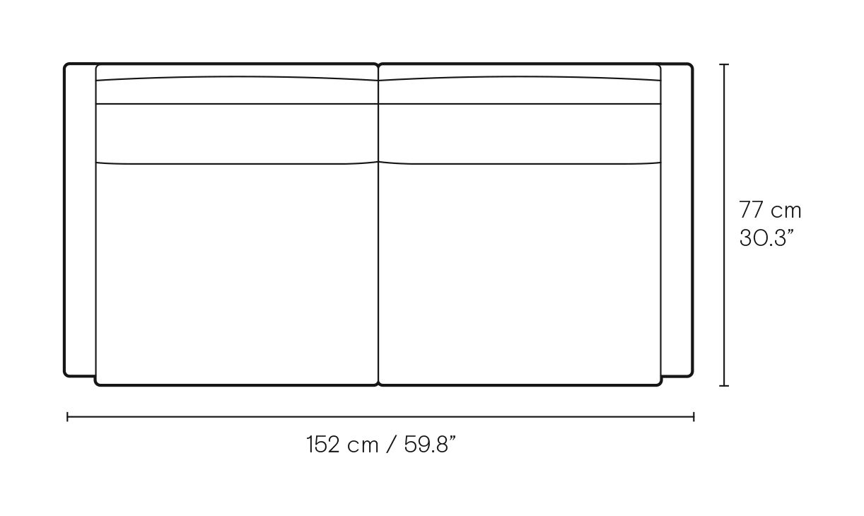CH102 Sofa dimensions