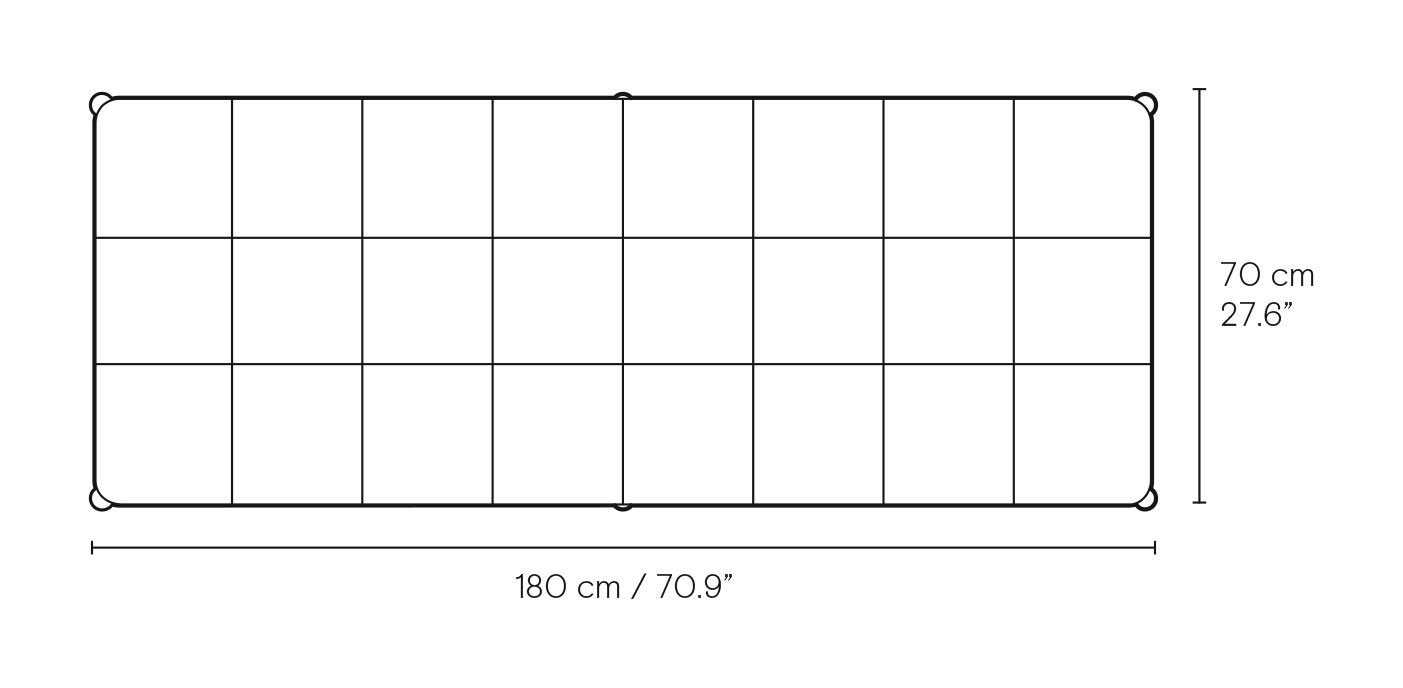 OW150 Daybed dimensions