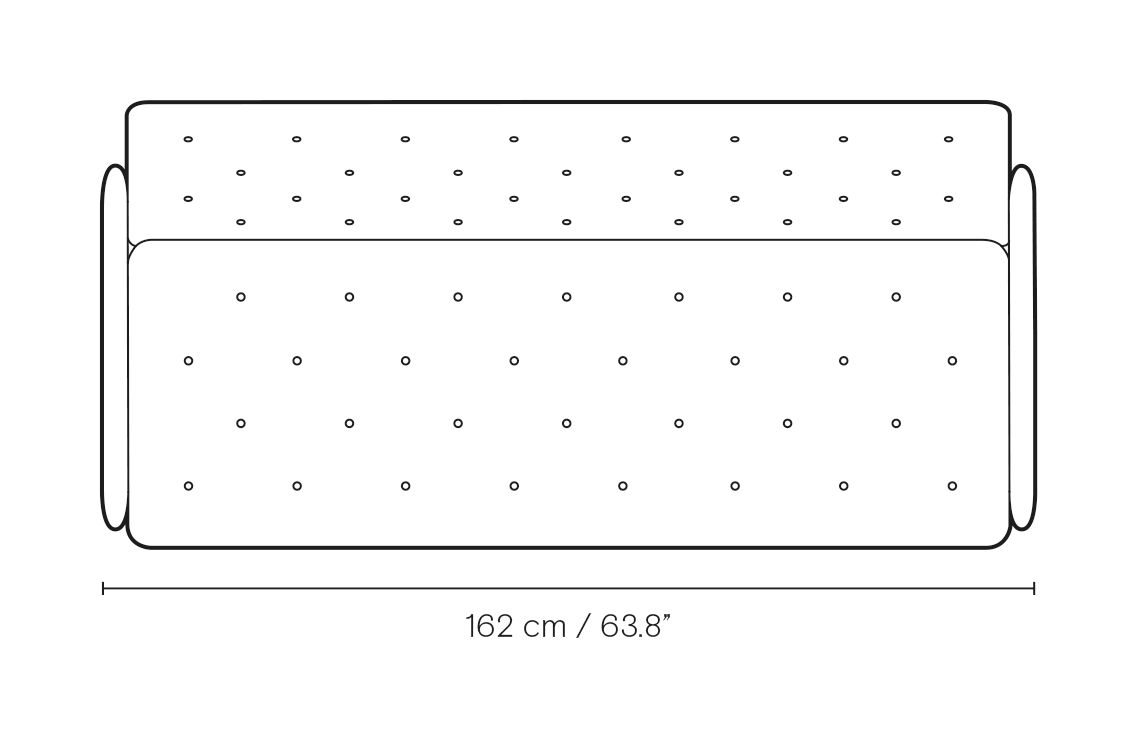 VLA77 Foyer Sofa dimensions
