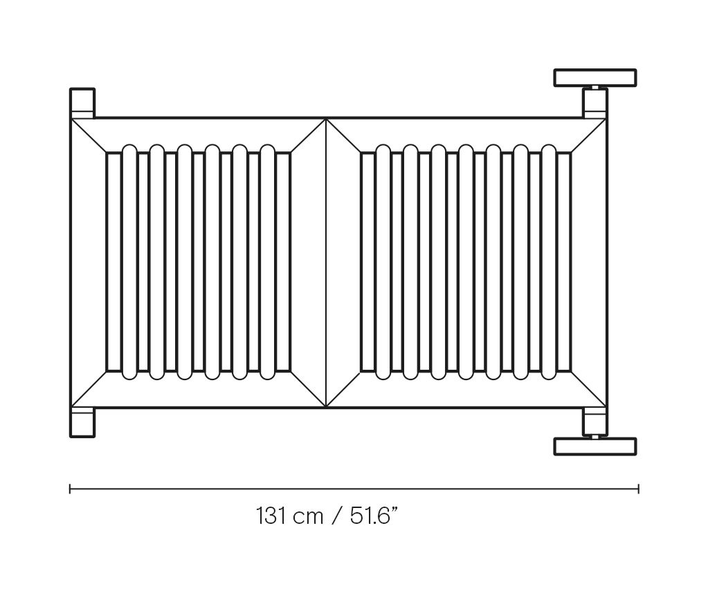 AH604 Outdoor Lounger dimensions