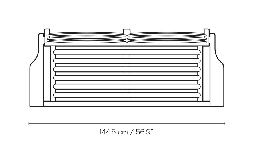 AH701 Outdoor Lounge Sofa dimensions