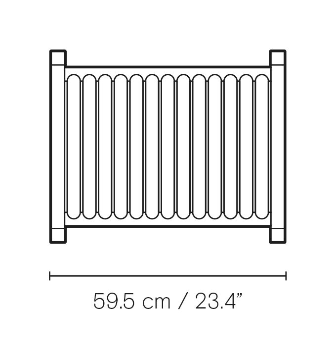 AH911 Outdoor Side Table dimensions